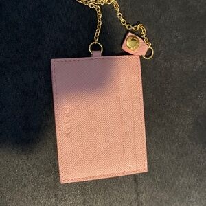 Vintage pink card holder
